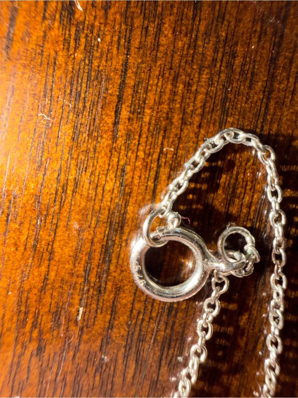 925 Sterling Silver CZ Open Heart Pendant Necklace - Picture 5 of 5